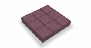 Тротуарная плитка Шоколад (Квадрат) красный 300x300x60