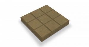 Тротуарная плитка Шоколад (Квадрат) песчаный 300x300x60