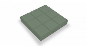 Тротуарная плитка Шоколад (Квадрат) зеленый 300x300x60